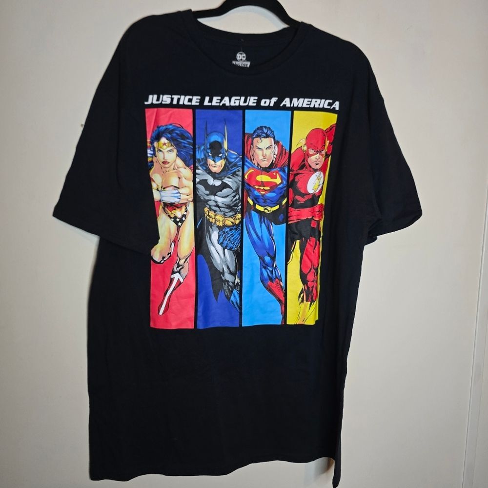 Justice League DC Graphic Tee Mens xlt New With Tags